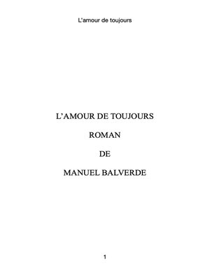 cover image of L'amour de toujours